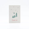 Julkort, dubbla kort GRANAR 2-pack. Tillverkade med sk boktryck, letterpress printning