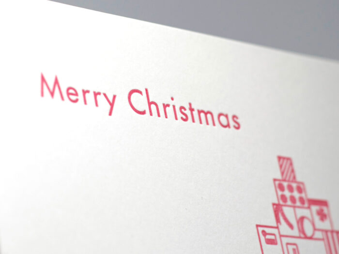Dubbelt julkort JULKLAPPAR / MERRY CHRISTMAS - Köp själv eller välj att skicka direkt till en vän